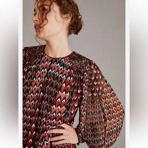 Bl^NK London Anthropologie Sequin Embellished Blouse
